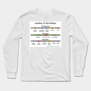 anatomy of the holidays Long Sleeve T-Shirt